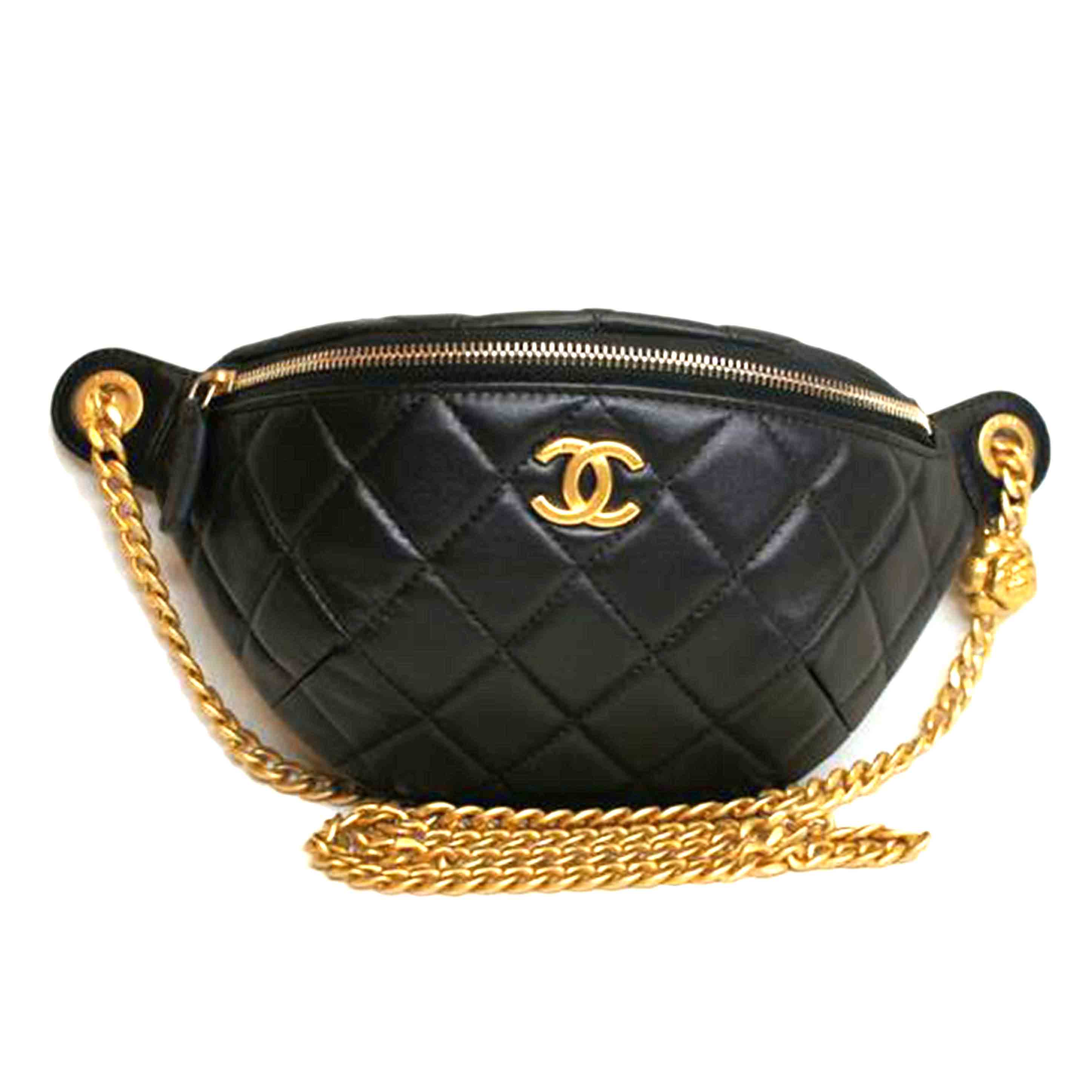 CHANEL シャネル/ハートチェーンボディバッグマトラッセラムスキンブラックGD金具/AP3761//L7P*****/SAランク/92