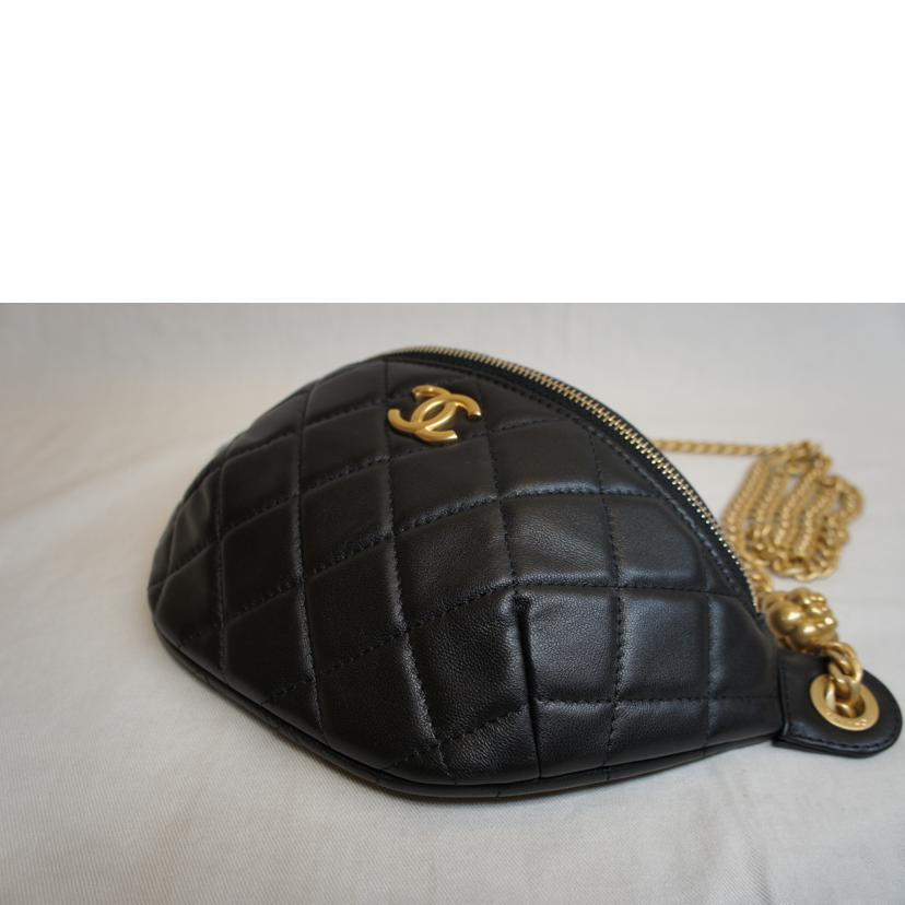 CHANEL シャネル/ハートチェーンボディバッグマトラッセラムスキンブラックGD金具/AP3761//L7P*****/SAランク/92