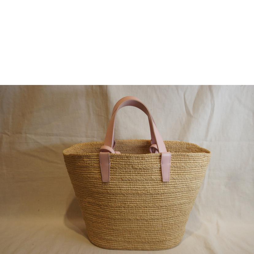 CELINE セリーヌ/トリオンフクラシックパニエラフィアカゴバッグ2WAYピンク//SAランク/92