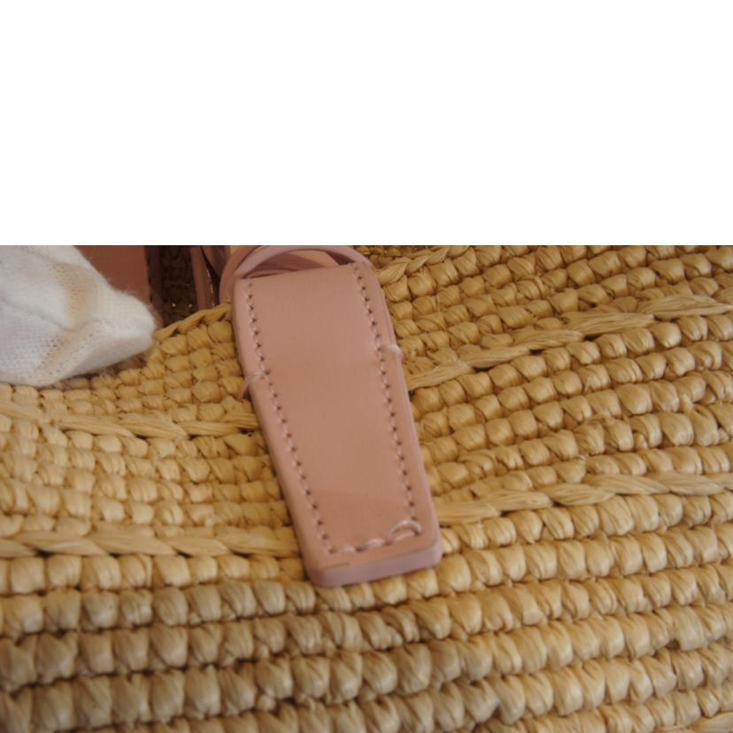 CELINE セリーヌ/トリオンフクラシックパニエラフィアカゴバッグ2WAYピンク//SAランク/92