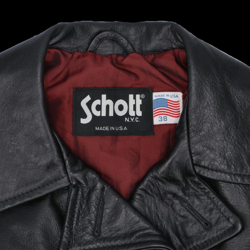 SCHOTT ショット/90’s/レザーピーコート/USA製/アーカイブ/AT140//Aランク/76
