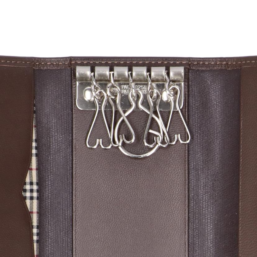 BURBERRY バーバリー/5連レザーキーケース/ブラウン//SAランク/18