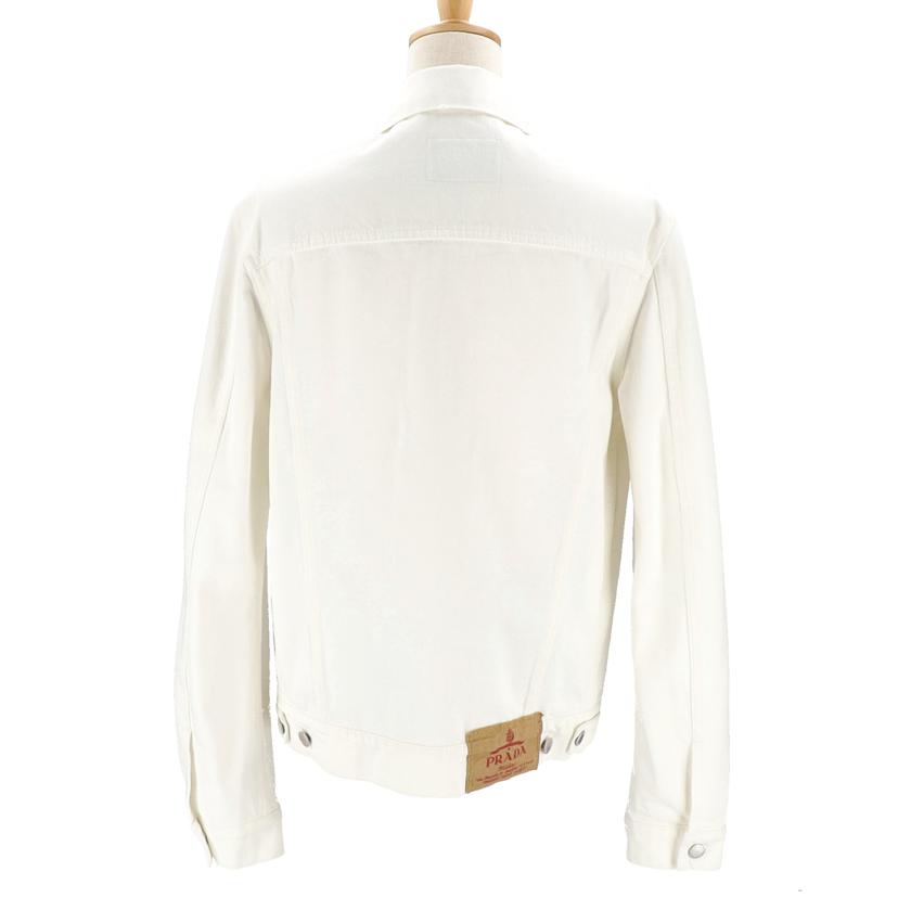 PRADA プラダ/23SS/トライアングルロゴ/ホワイトデニムジャケット/GFB299 S231//サイズ:S/Aランク/91