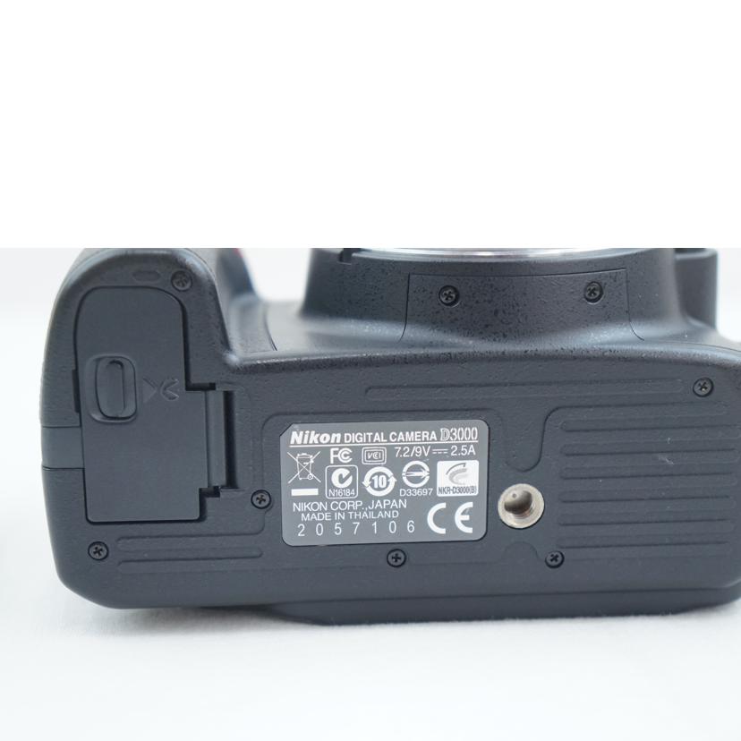 Nikon ニコン/デジタル一眼キット/D3000+18-55/D3000+18-55//2057106/ABランク/67