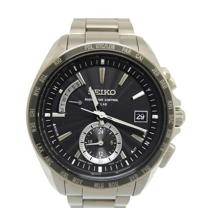 SEIKO セイコー/ブライツ/ワールドタイム/ブラック文字盤/電波ソーラー/SAGA159(8B54-0BB0)//410***/ABランク/04