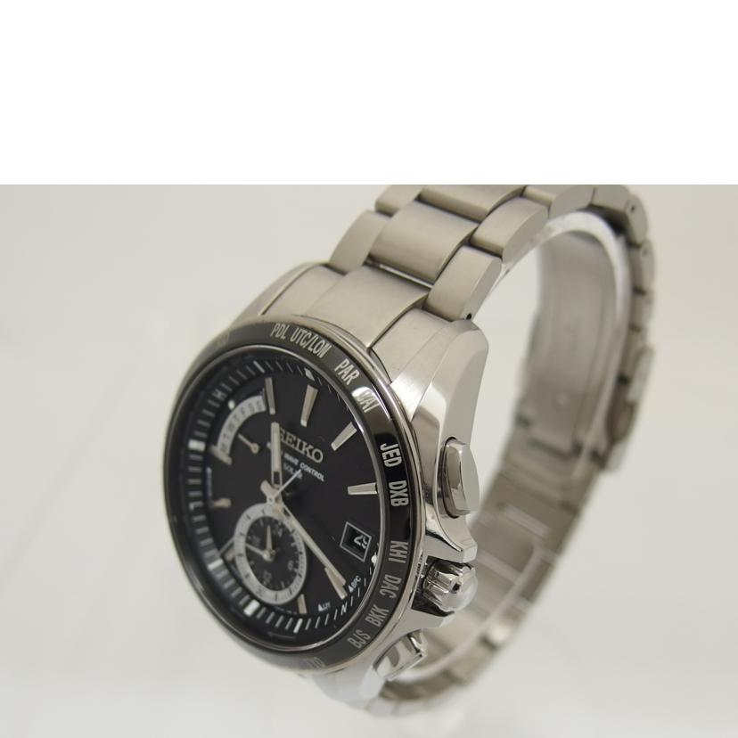 SEIKO セイコー/ブライツ/ワールドタイム/ブラック文字盤/電波ソーラー/SAGA159(8B54-0BB0)//410***/ABランク/04