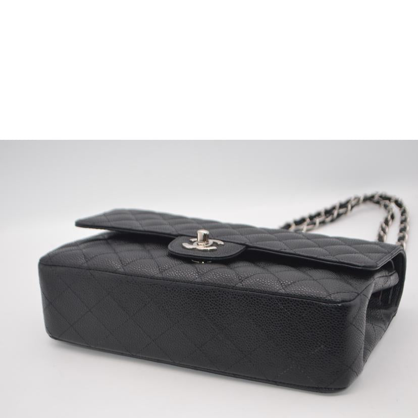 CHANEL シャネル/マトラッセキャビアスキンWフラップチェーンショルダー/A01112//144*****/Aランク/89