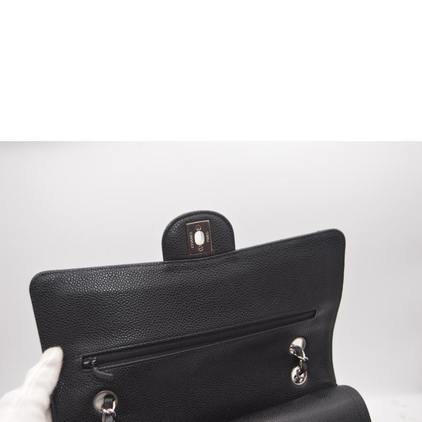CHANEL シャネル/マトラッセキャビアスキンWフラップチェーンショルダー/A01112//144*****/Aランク/89