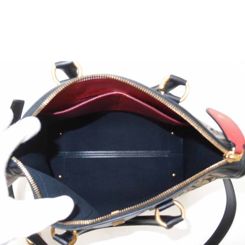 Ferragamo フェラガモ/ガンチーニ2wayハンド/ブラック /21 1074//Aランク/69