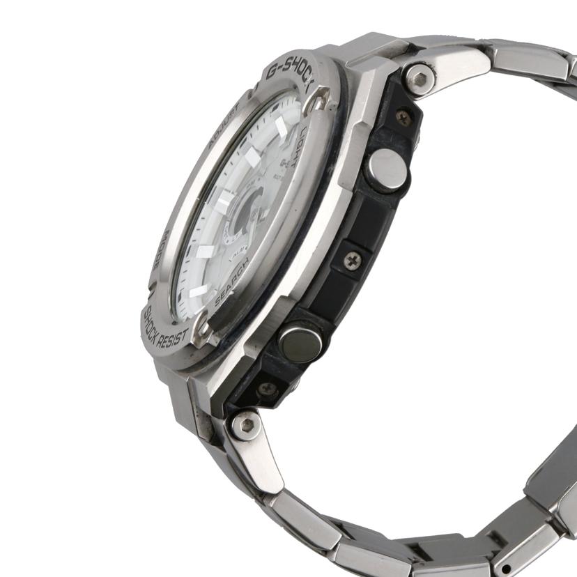 CASIO カシオ/G-SHOCK/Gスチール/シルバー文字盤/電波ソーラー/GST-W1100D-7AJF//002*****/Bランク/18