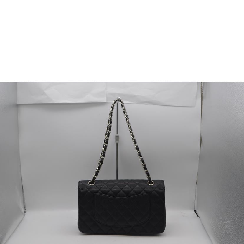 CHANEL シャネル/マトラッセキャビアスキンWフラップチェーンショルダー/A01112//144*****/Aランク/89