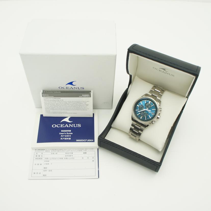 CASIO カシオ/オシアナス・クラシックライン 電波ソーラー スマホリンク/OCW-T4000C-3AJF//001*****/Aランク/05