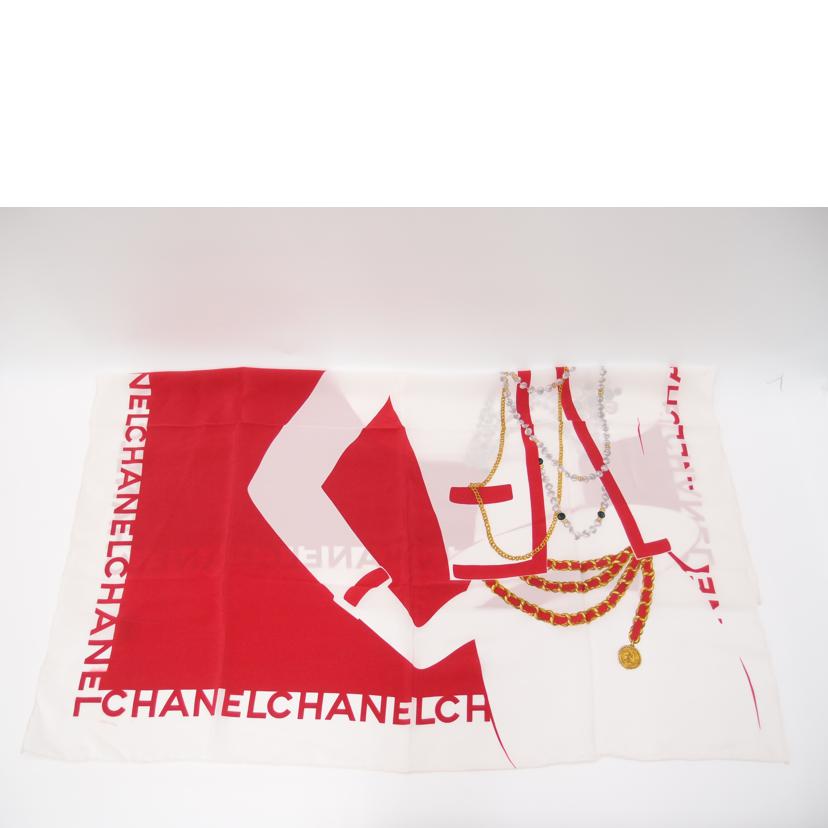 CHANEL シャネル/ココマドモアゼル大判スカーフ/レッド//ABランク/69