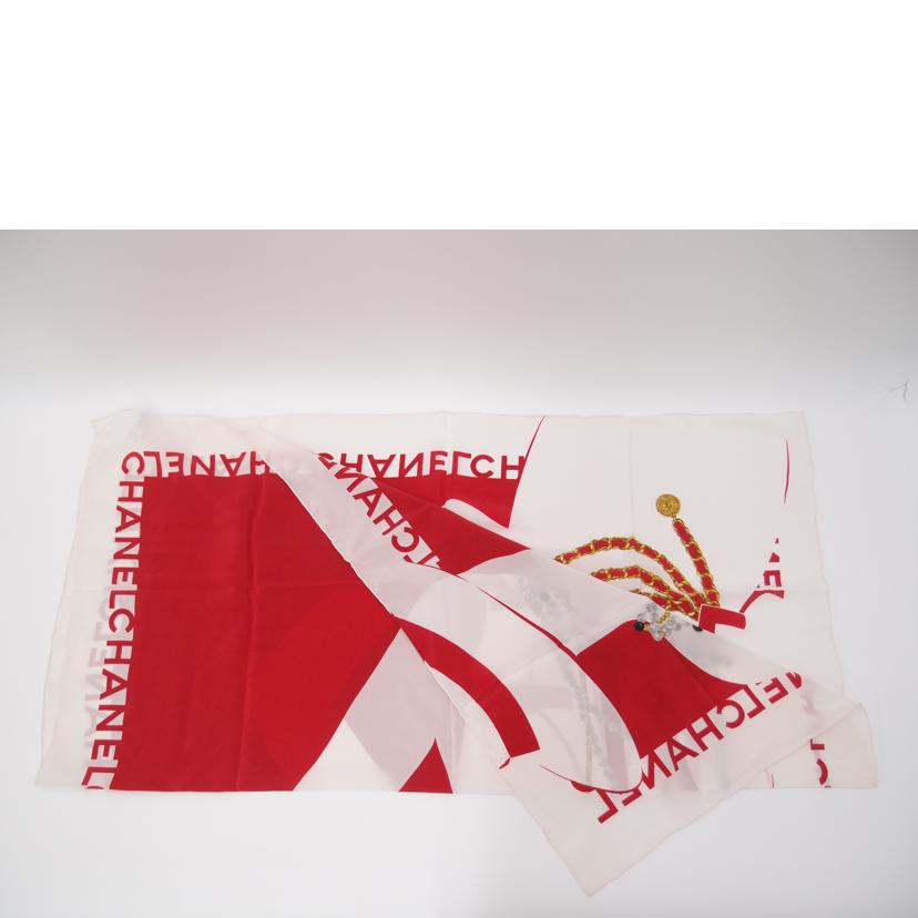 CHANEL シャネル/ココマドモアゼル大判スカーフ/レッド//ABランク/69