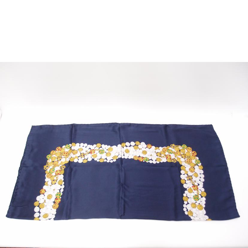 CHANEL シャネル/大判スカーフ/ジュエリー柄/ネイビー//Aランク/69