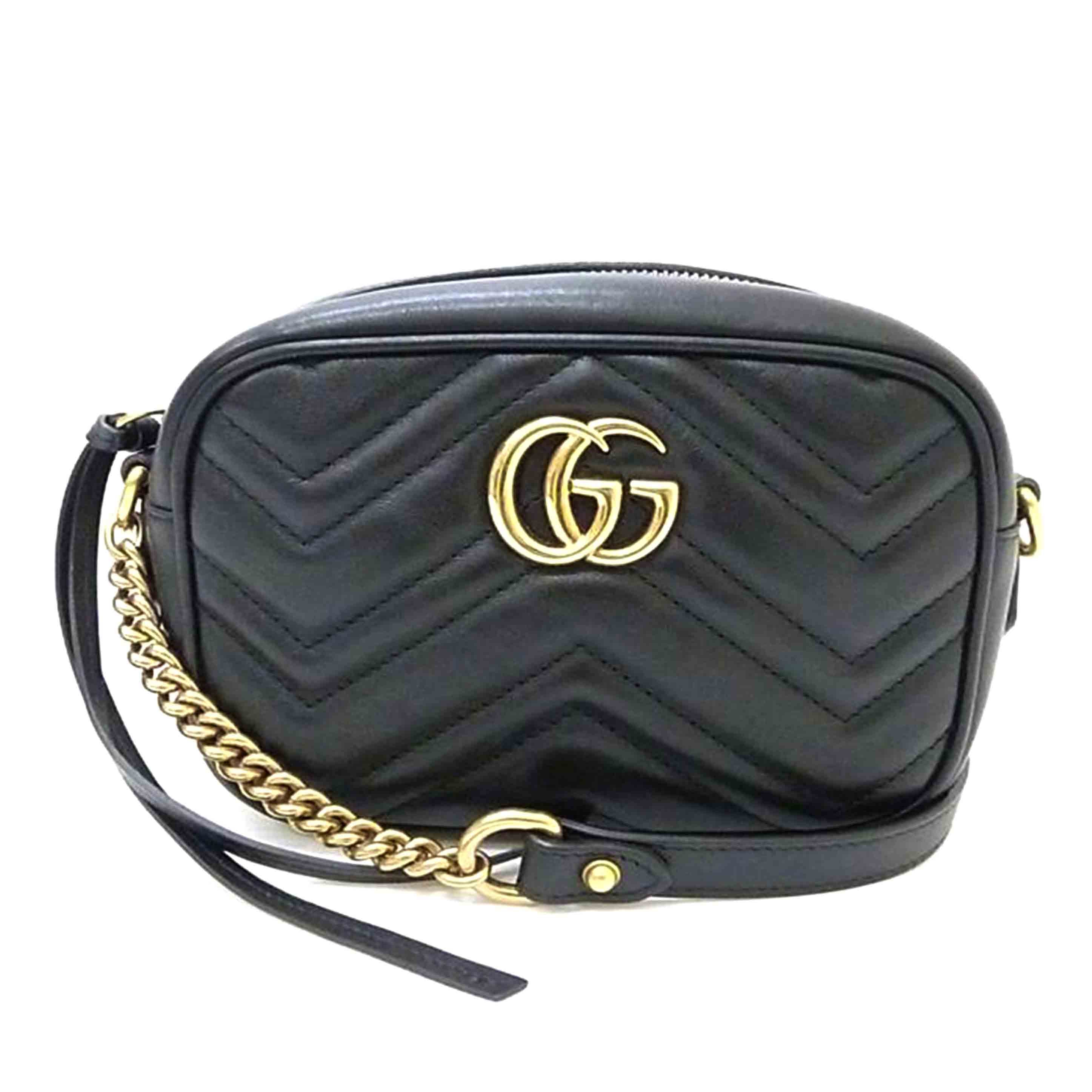 GUCCI グッチ/GGマーモントチェーンショルダーキルティングバッグ/448065//204***/ABランク/88