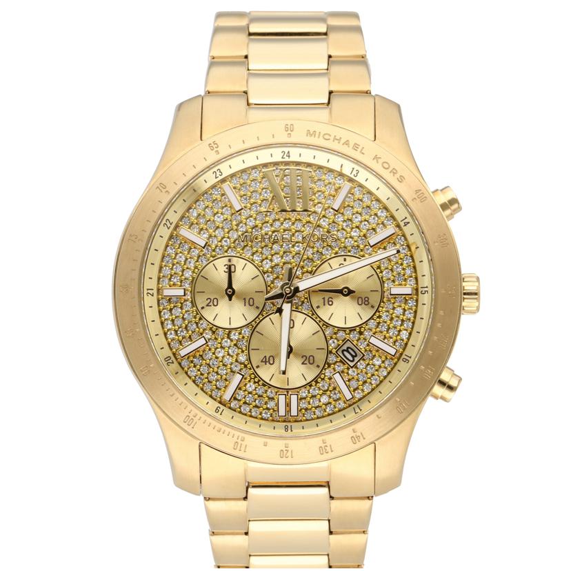 MICHAEL KORS マイケルコース/クロノグラフ/デイトウォッチ/クォーツ/ゴールド/MKO-1102//252***/Bランク/18