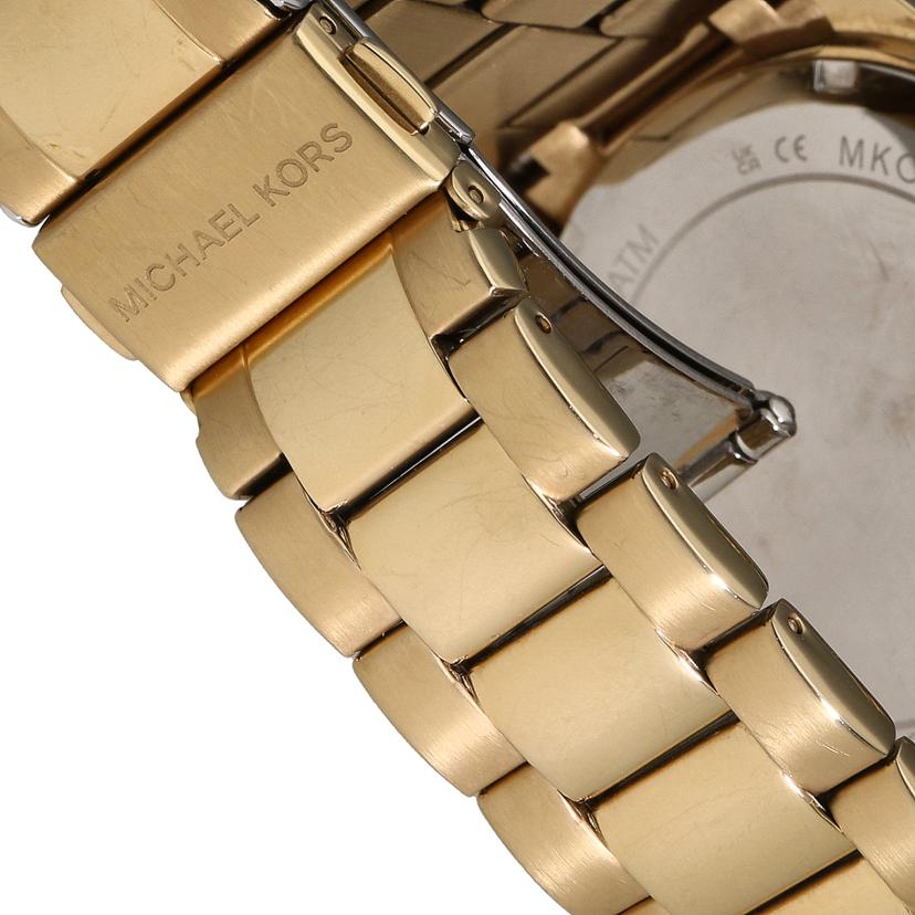 MICHAEL KORS マイケルコース/クロノグラフ/デイトウォッチ/クォーツ/ゴールド/MKO-1102//252***/Bランク/18