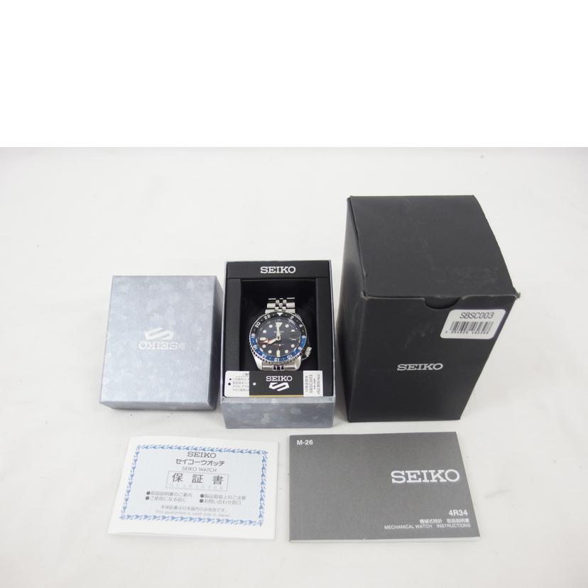 SEIKO セイコー/5スポーツ/SKXスポーツスタイル/GMT/自動巻き/SBSC003(4R34-00A0)//540***/ABランク/04