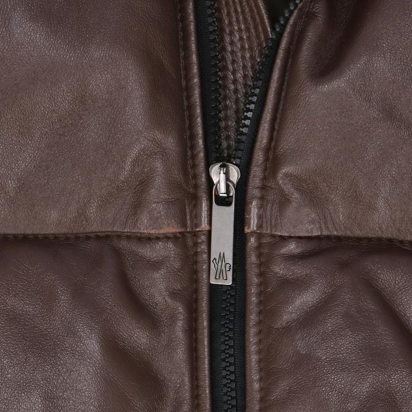 MONCLER モンクレール(MONCLER)/レザーダウンジャケット/フーディー/茶タグ/アーカイブ/G32//ABランク/76