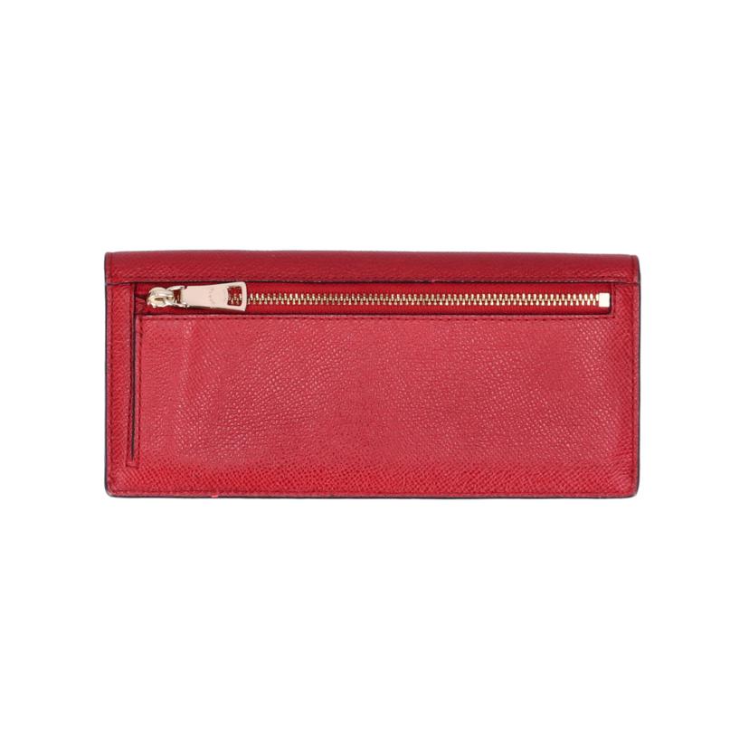 COACH コーチ/クロスグレインレザー/二つ折り長財布/レッド/52331//H14**/Aランク/18