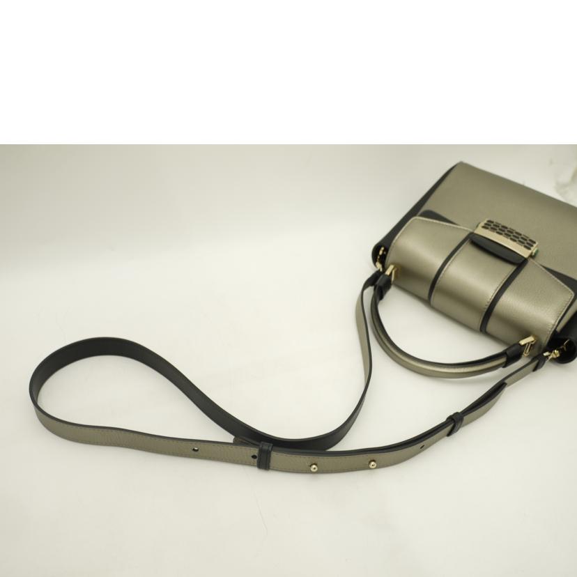 BVLGARI ブルガリ/セルペンティヴァイパー3wayハンド/グレー//Aランク/69