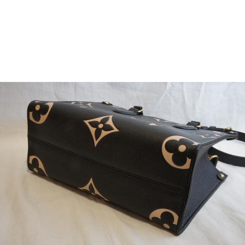 LOUIS VUITTON ルイヴィトン/オンザゴーPMブラック ベージュ/モノグラムアンプラントバイカラー/M45659//RFI*/Aランク/92