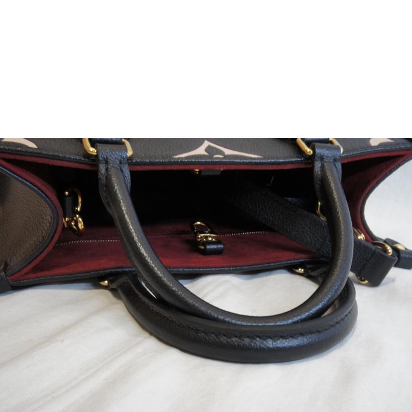 LOUIS VUITTON ルイヴィトン/オンザゴーPMブラック ベージュ/モノグラムアンプラントバイカラー/M45659//RFI*/Aランク/92