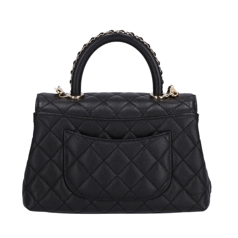 CHANEL シャネル/キャビアスキン/ココハンドルチェーンショルダー//H60*****/Aランク/91