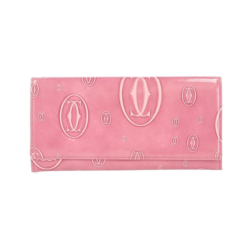 Cartier カルティエ/ハッピーバースデー/二つ折り長財布/ピンク//Bランク/18