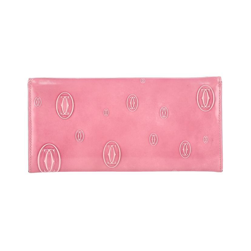 Cartier カルティエ/ハッピーバースデー/二つ折り長財布/ピンク//Bランク/18