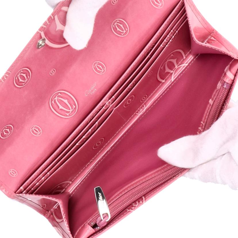 Cartier カルティエ/ハッピーバースデー/二つ折り長財布/ピンク//Bランク/18