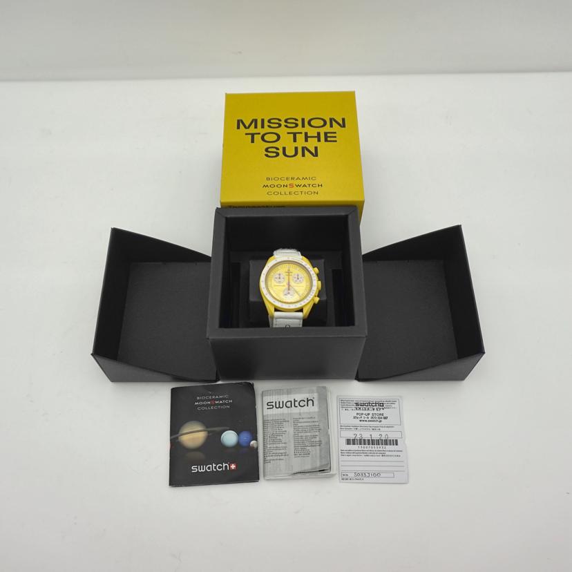OMEGA×swatch オメガ×スウォッチ/ムーンスウォッチ/MISSION TO THE SUN/クオーツ/SO33J100//Aランク/19