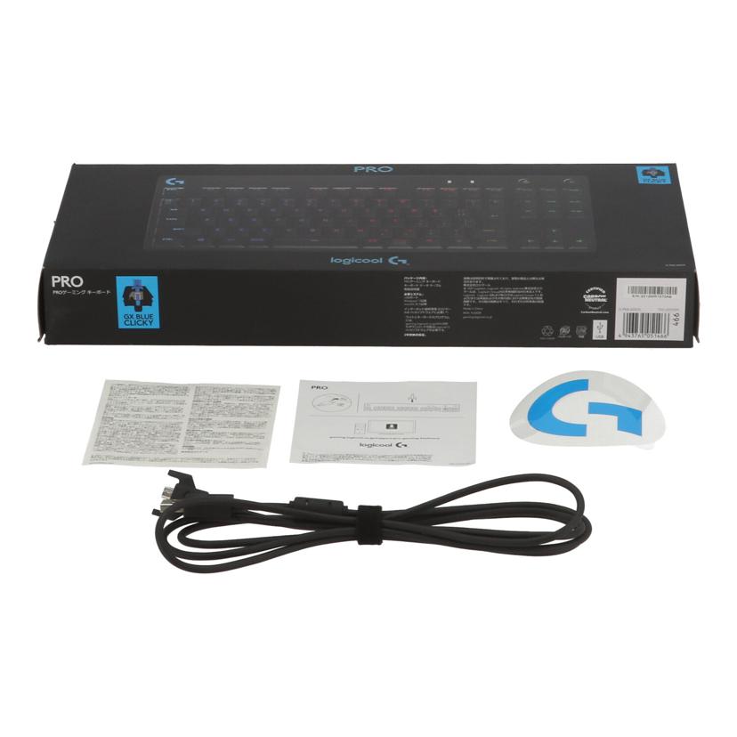 Logicool ロジクール /ゲーミングキーボード PRO/G-PKB-002CK//2212MR1570A9/Bランク/78