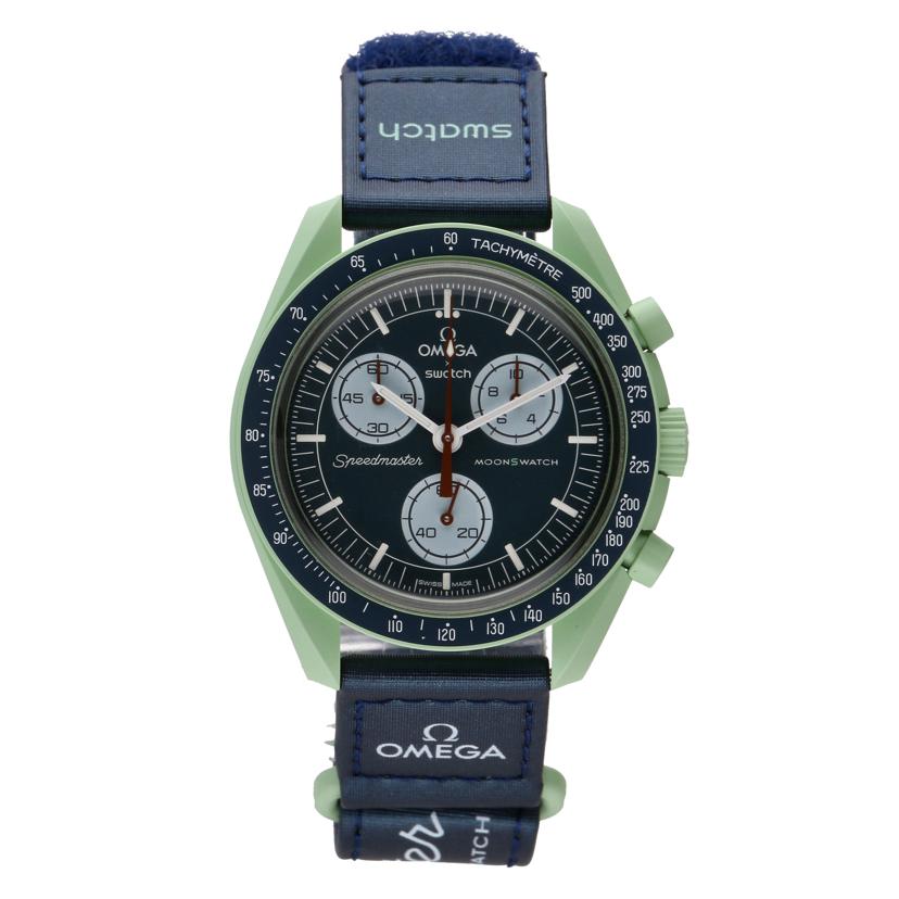 OMEGA×swatch オメガ×スウォッチ/ムーンスウォッチ/MISSION ON EARTH/クオーツ/SO33G100//Aランク/19