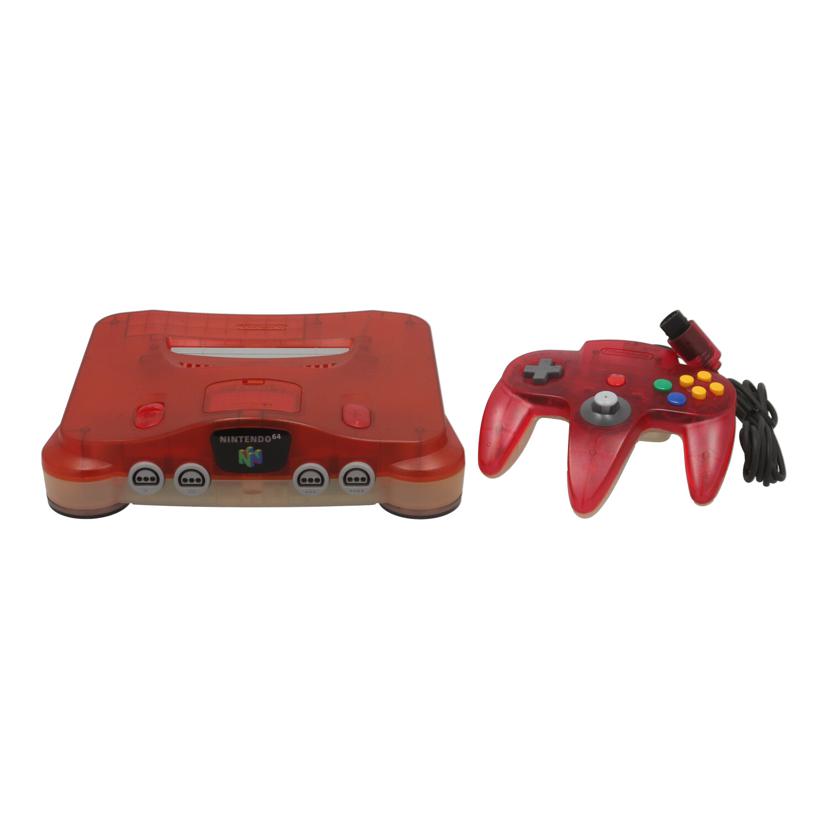 NINTENDO 任天堂 ニンテンドー /NINTENDO 64 本体 クリアレッド/NUS-001//NUJ15632614/Bランク/01