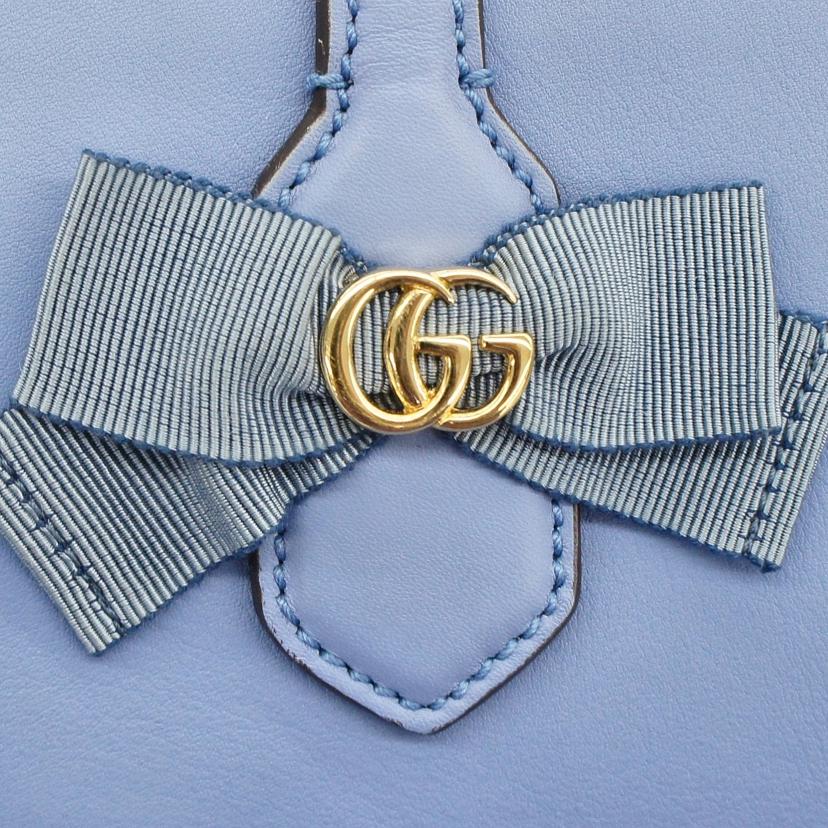 GUCCI グッチ/GGリボン レザー2WAYハンド/443089//525***/SAランク/67