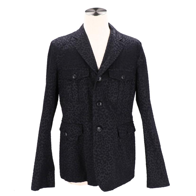 BLACK COMME des GARCONS ブラックコムデギャルソン/レオパード柄ジャケット/1N-J013//Bランク/05