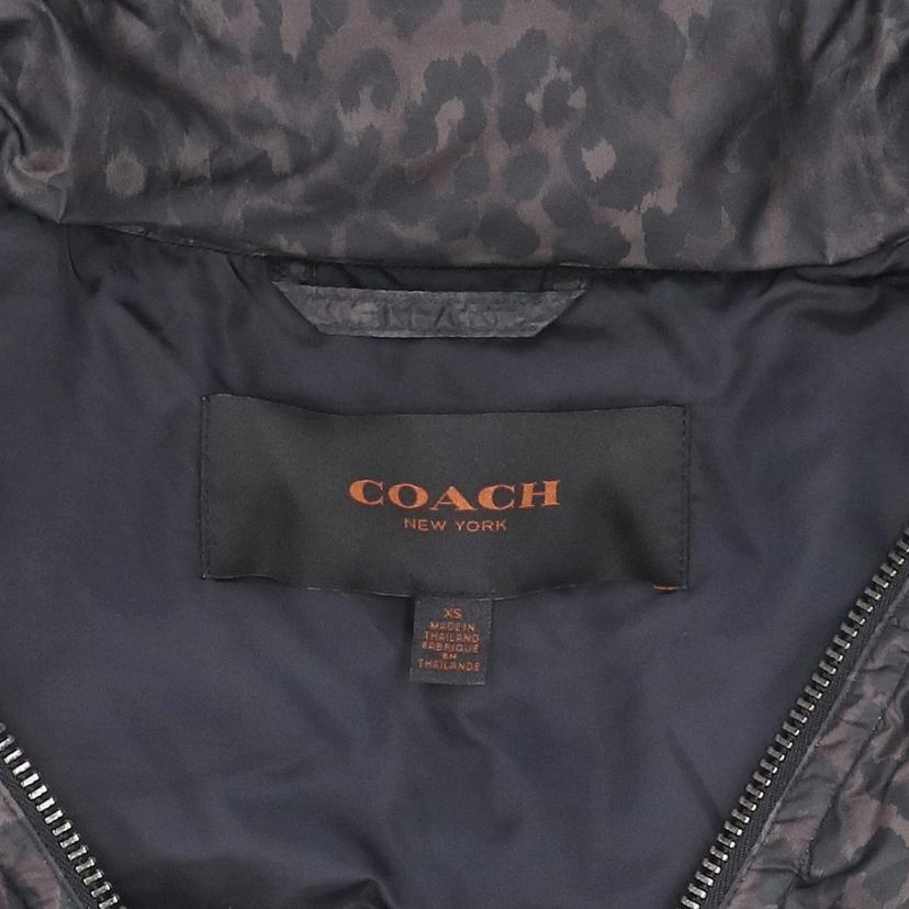 COACH コーチ/レオパードダウンベスト/F85176//サイズ:XS/ABランク/91