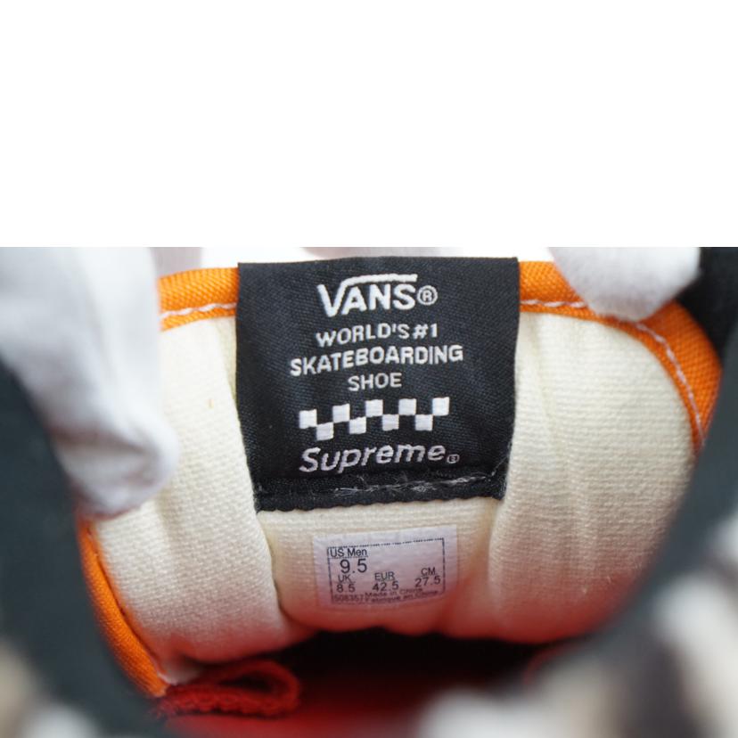 VANS ヴァンズ/VANS×Supreme SKATE HALF CAB 27.5 /Skate haif cab 92//Aランク/67