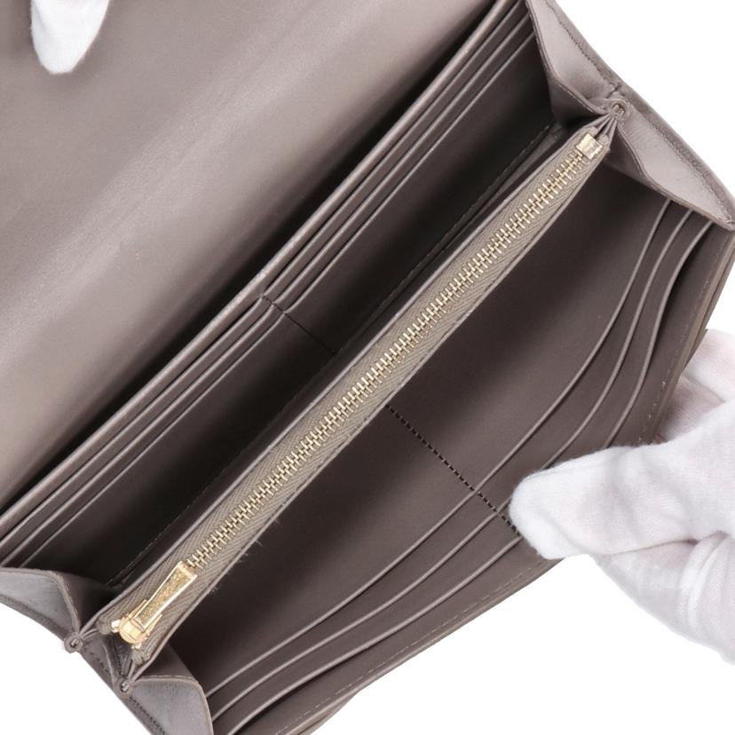 CELINE セリーヌ/ラージフラップウォレット/グレージュ//W-A******/Bランク/18