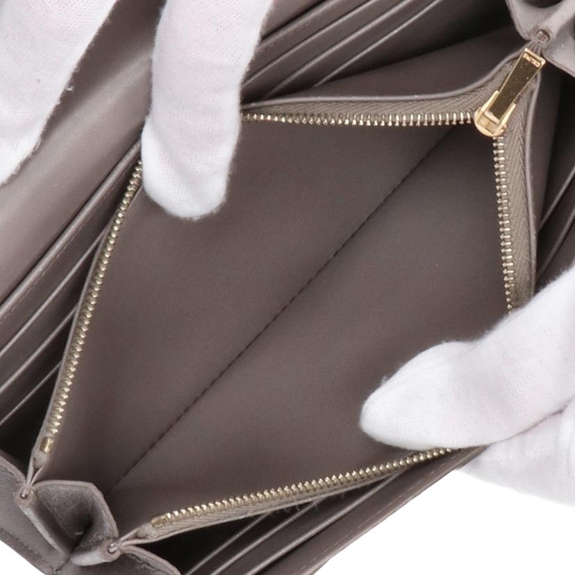 CELINE セリーヌ/ラージフラップウォレット/グレージュ//W-A******/Bランク/18