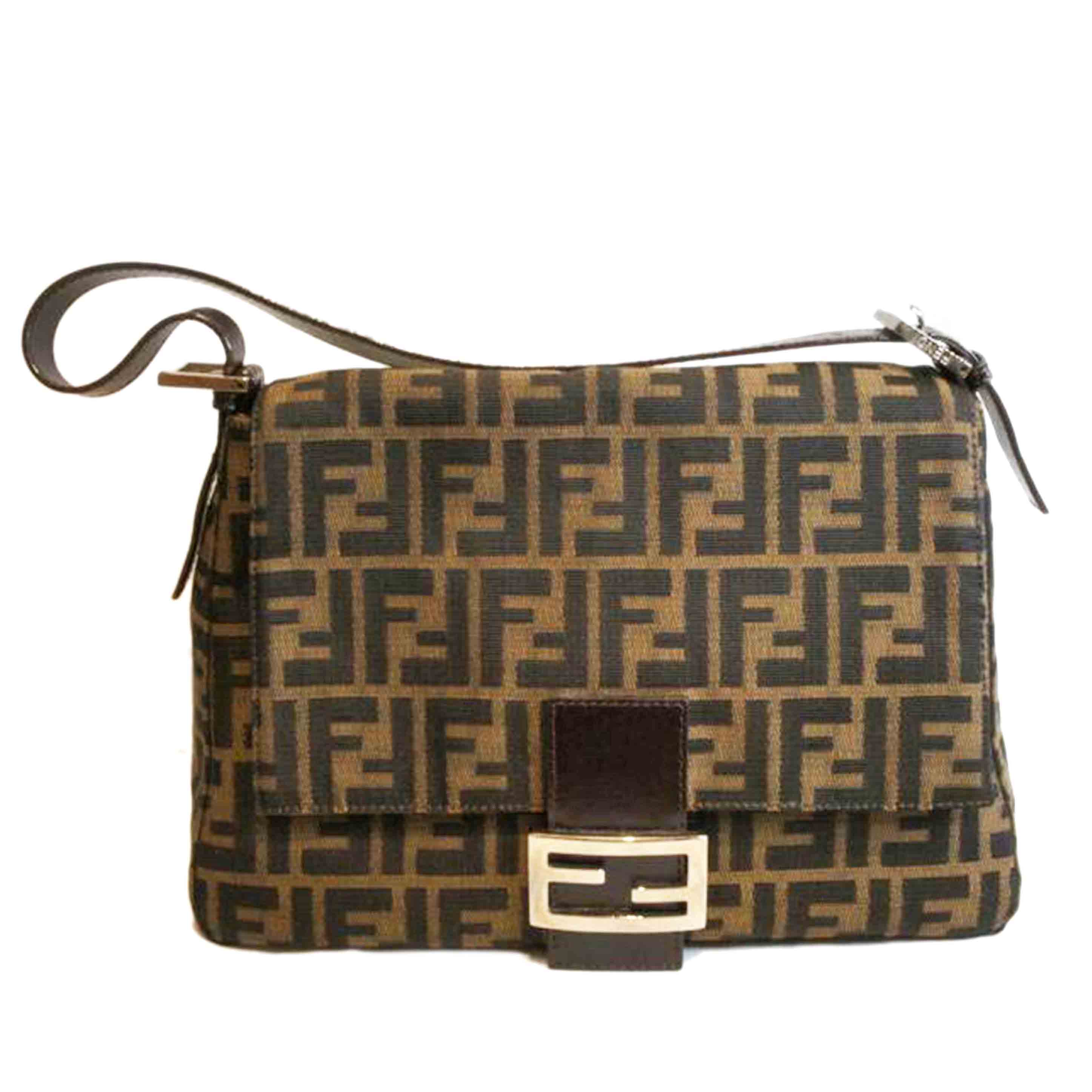 フェンディー　FENDI　ワンショルダーバッグ　ズッカ柄　マンマバケット　美品 FENDI □極美品□ フェンディ ズッカ柄 ズッキーノ マンマバケット