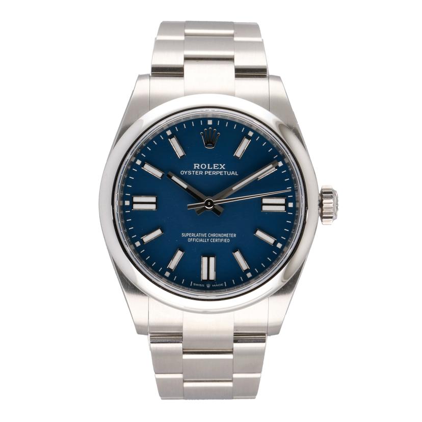 ROLEX ロレックス/オイスターパーペチュアル41/メッドブルー/2025新作/134300//1H0*****/Aランク/91