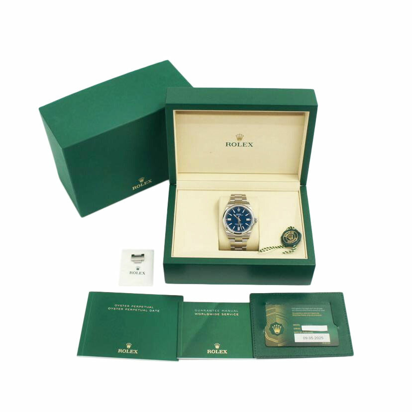 ROLEX ロレックス/オイスターパーペチュアル41/メッドブルー/2025新作/134300//1H0*****/Aランク/91