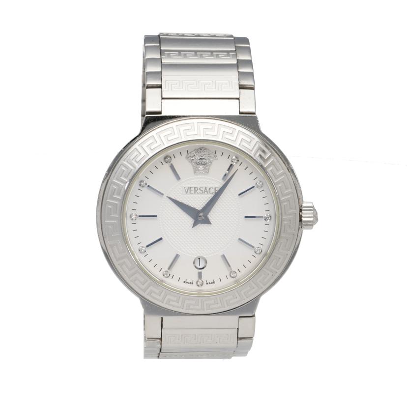 VERSACE ヴェルサーチ/クォーツ/デイト/レディース/ZSQ//K67***/Bランク/85