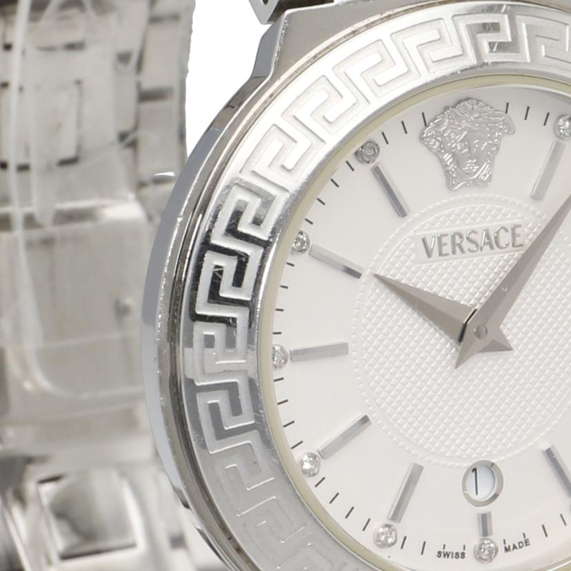 VERSACE ヴェルサーチ/クォーツ/デイト/レディース/ZSQ//K67***/Bランク/85