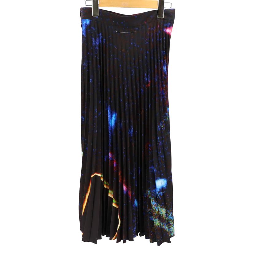 MaisonMargiela マルジェラ/MM⑥ / 23AW ネオンプリントアコーディオンスカート/S52MA0191//サイズ:40/Aランク/91