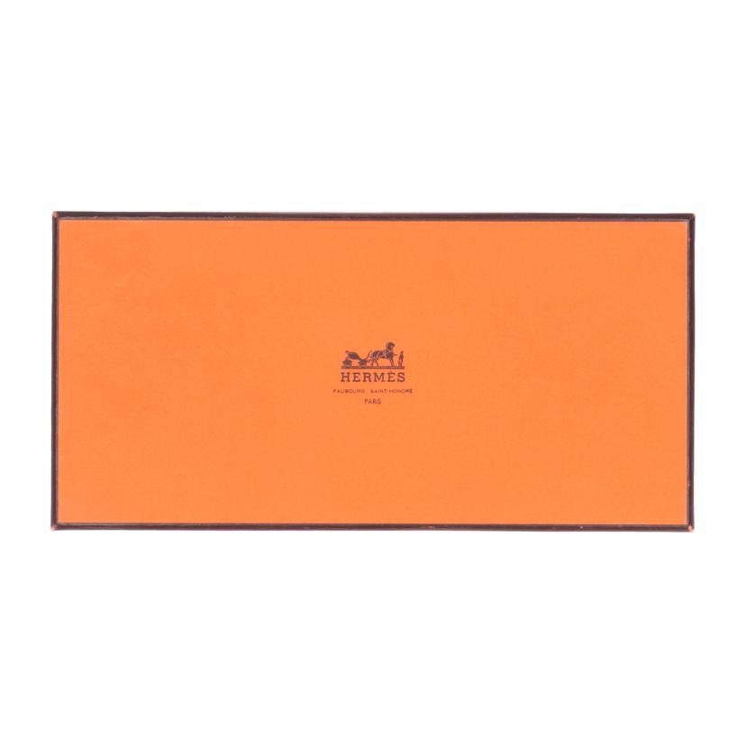 HERMES エルメス/アザップロングシルクイン/ヴォーエプソン/ブラウン//AR□*/ABランク/75