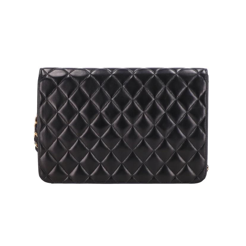 CHANEL シャネル/マトラッセ/ラムスキン/シングルチェーン/ショルダーバッグ/ブラック/A03570//605****/Aランク/18